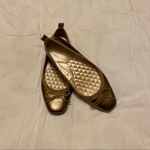 Easy Spirit Shoes- Gold Flats